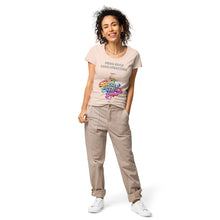 Load image into Gallery viewer, Women’s &quot;Music Happens Here&quot; organic t-shirt